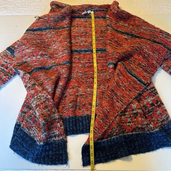 Anthropologie Yellow Bird Cascade Waterfall Open Front Chucky Cardigan - Medium - Picture 8 of 9